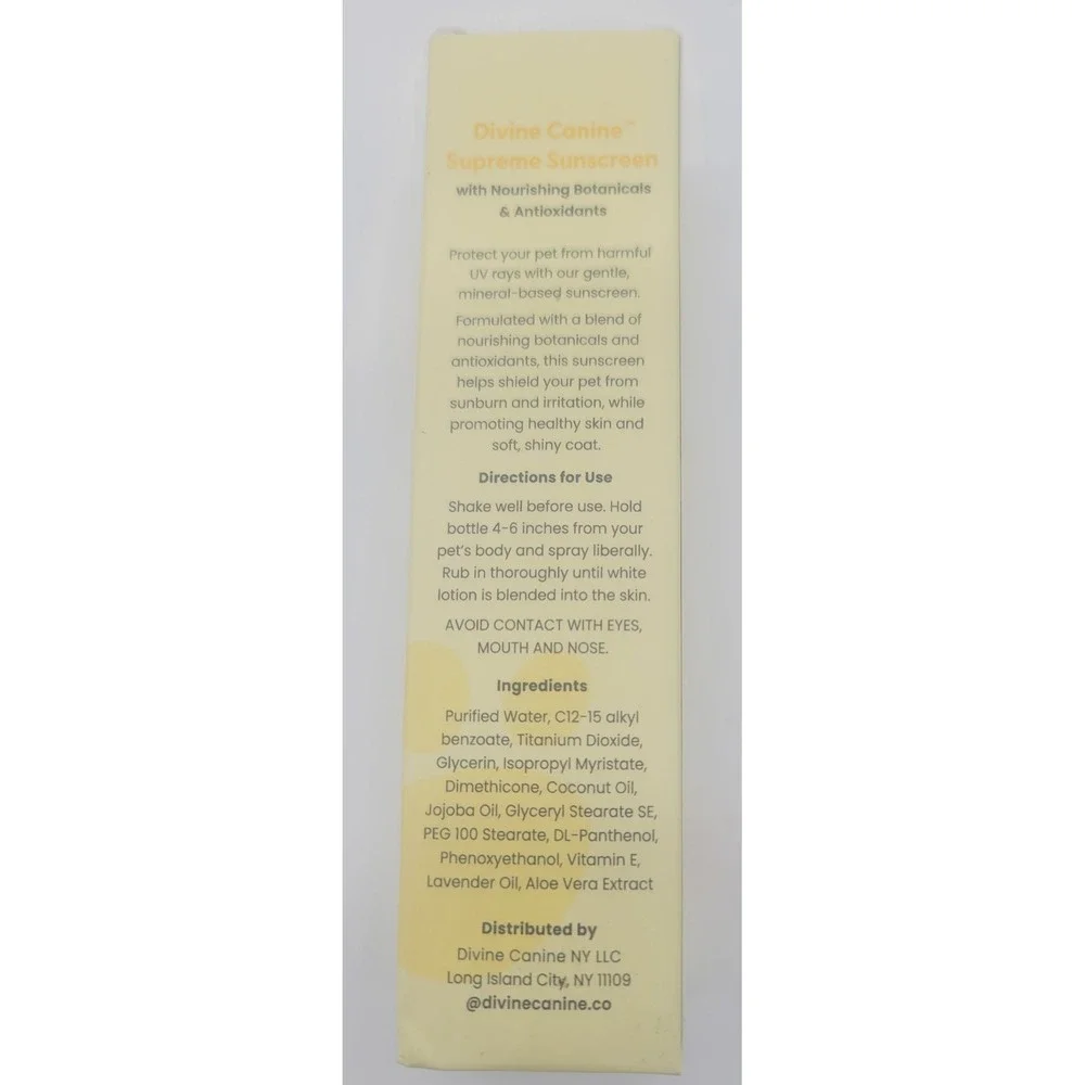 Divine Canine Supreme Sunscreen Bundle Bonus Dog Paw Socks‎ Pet Care